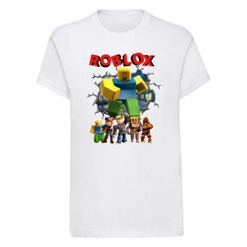 Футболка детская белая с принтом Roblox Роблокс DM-1070 140 см