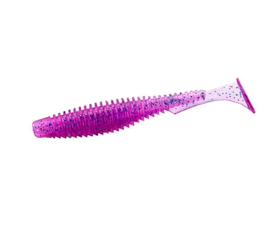 Силиконовая приманка Fishup U-Shad 4" (8pcs.), #014 - Violet/Blue,10024103