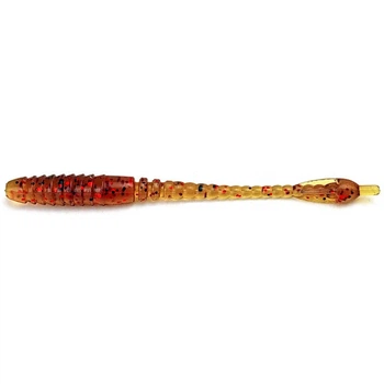 Силіконова приманка Fishup ARW Worm 2" (12pcs.), #019 - Motor Oil/Red,10012214