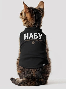 Майка для котов DubAnimals НАБУ Черный L (NAB-CS-B-L)