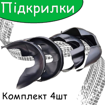 Защита арок подкрылки CITROEN Berlingo (1996-2008) пластик 4шт передние и задние