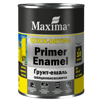 Грунт-эмаль Maxima быстросохнущая Красная 0.75кг