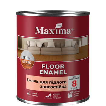 Эмаль алкидная для пола износостойкая Maxima Желто-Коричневая 0.7кг
