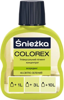 Барвник Sniezka COLOREX №40 (світло-зелений) пігментний концентрат 100мл