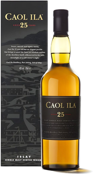 Віскі односолодовий Caol Ila 25 років 0.7 л 43% в подарунковій упаковці (5000281027104)