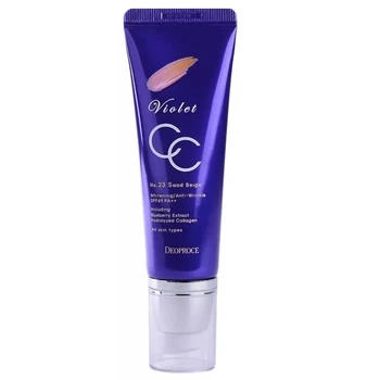 СС-Крем для обличчя Deoproce Violet CC Cream 23 тон 50 мл