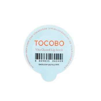 Восстанавливающая ночная маска для губ с антиоксидантами Tocobo Vita Glazed Lip Mask пробник 1 мл блистер