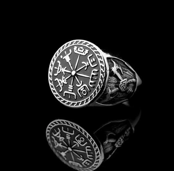 Мужское стальное кольцо VEGVISIR кольцо из медицинской нержавеющей стали