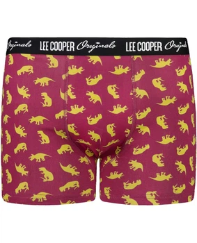 Трусы-боксеры мужские Lee Cooper LCU34256DINO M бордовые с рисунком (9911111145225)