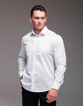 Рубашка R.A. Classic с карманом L белая 2265-L біл
