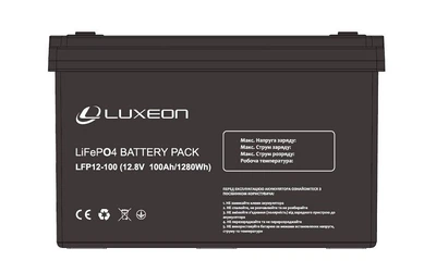 Аккумулятор LUXEON LFP 12-100 LiFePO4 - LiFePO4 на 12 В 100 ампер-часов