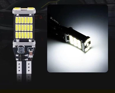 Яскравий світлодіод типу T15 W16W білий 12v 3.5Вт 4014-45 без полярності