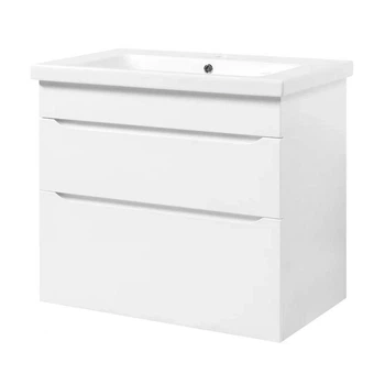 Тумба для ванной комнаты с раковиной подвесная Ранчо Т-8/Комо 80 см White (124335026)