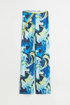 Штани H&M 271075765 S Синій/Блакитний/Салатовий