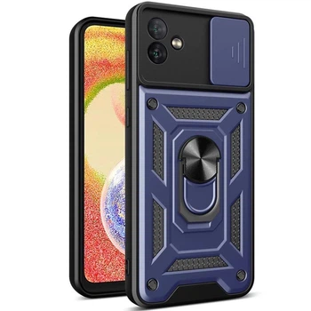Протиударний чохол Armor Ring + захиcт камери для Samsung Galaxy A05 (A055) Simon case синій