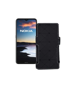 Чохол-книжка з екошкіри для телефону Nokia 5.3. Чорний ромб