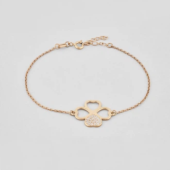 Серебряный браслет с позолотой Minimal 4630п