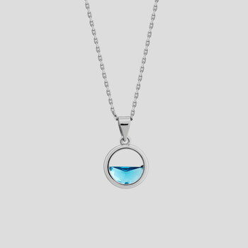 Срібна підвіска Minimal 540244г-blue