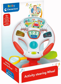 Розвиваюча іграшка Clementoni Baby Turn And Drive Activity Wheel Електронне розмовляюче кермо (8005125178995)