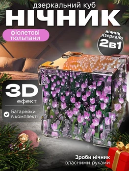 【新品未開封】ユミの細胞たち3 ワークホリックセット Нічник дзеркало 3D-світильник Нескінченні фіолетові тюльпани в