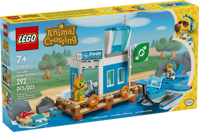 Zestaw klocków Lego Animal Crossing Lot z Dodo Airlines 292 elementy (77051)