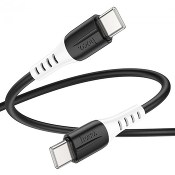 Кабель Hoco X82 Type-C to Type-C 60W silicone charging data cable Black