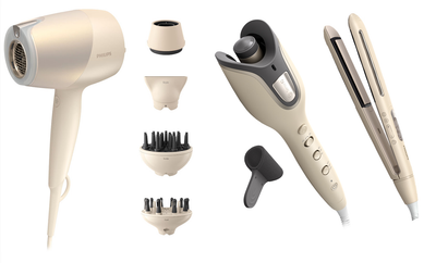 Фен PHILIPS BHD829/00 SenseIQ серии 9000 + Выпрямитель для волос Philips BHS838/00 SenseIQ серии 8000 + Автостайлер PHILIPS BHB887/00 SenseIQ серии 8000 (комплект)
