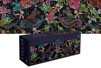 Пазли тришарові панорамні Secret Garden 4, розмір 32х96 см ., 1000 шт. ІNTERDRUK
