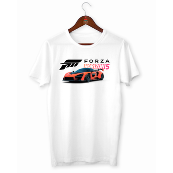 Футболка белая с оригинальным принтом для игромана Games "Forza Horizon 5" Push IT L ФП012691L