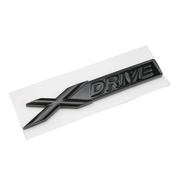 Шильд емблема xDrive на багажник BMW E60 E61 E90 E91 F01 F06 F07 F10 F11 F12 F13 F20 F21 F22 F23 F25 F30 F31 F32 F33 F34 F36 чорний глянець