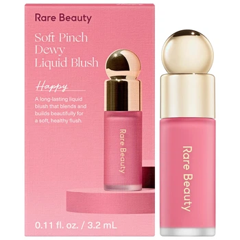Жидкие румяна (мини) Rare Beauty by Selena Gomez Mini Soft Pinch Liquid Blush оттенок Happy (3.2 ml)