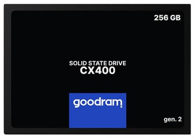 Твердотельный накопитель SSD 256Gb, Goodram CX400 (Gen.2), SATA3, 2.5", 3D TLC, 550/480 МБ/с (SSDPR-CX400-256-G2)