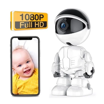 Цифрова поворотна Wi-Fi відеоняня камера Robot 2мп FullHD