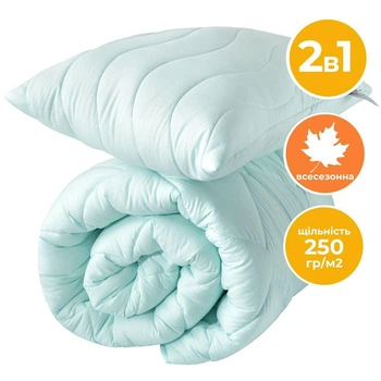 Набір Ideia Tropical ковдра 140х210 + подушка 50х70 всесезонний м'ята (8-32432*002)