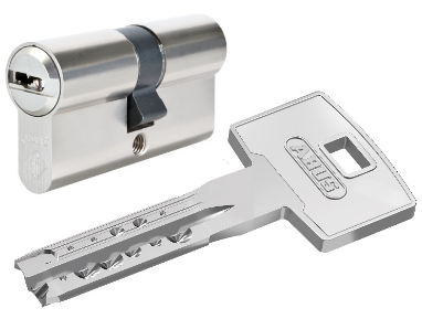 Цилиндр Abus M12R(X12R) 90мм (35х55) ключ/ключ 5 кл. никель/сатин (1 шт)