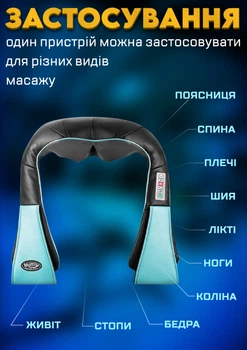 Массажер роликовый Moltis Relax also Today MRAT-743 для массажа Shiatsu всего тела с подогревом Original