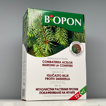 Добриво BIOPON для хвойних проти пожовтіння гранули 1 кг