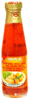 Соус солодкий Aroy-D Чилі для спринг-ролів Aroy-D 240 г (016229911072)