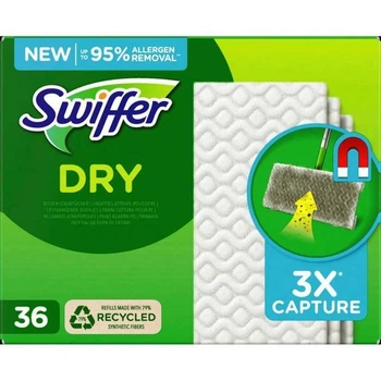 Змінні сухі серветки для швабри Swiffer dry 36 шт