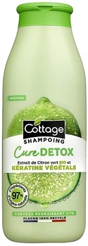 Кератиновый шампунь-детокс с экстрактом лайма - Cottage Detox Treatment Hair Shampoo 250ml (1396608-24547517)