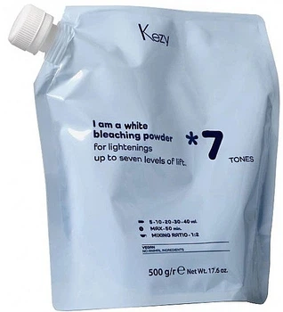 Пудра, що освітлює, до 7 тонів - Kezy Bleaching Powder 500g