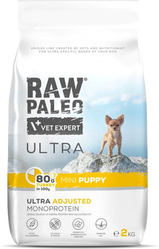 Сухий корм для цуценят Raw Paleo Ultra монопротеїновий з індичкою 2 кг (5902414210929)