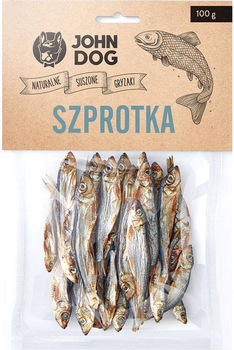 Przysmak dla psów John Dog Gryzaki Naturalne szprotka 100 g (5903246843934)