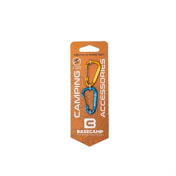 Набір карабінів Base Camp Delta 4 Wire Set 2 Blue/Orange синій/оранжевий