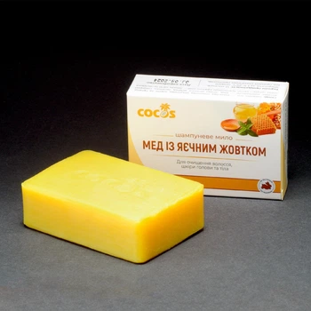 Шампуневое мыло Медовое с яичным желтком Cocos 130 г