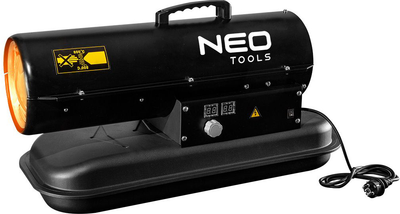 Теплова гармата Neo Tools дизель/гас, 20 кВт, 550 м3/год, прямого нагріву, бак 19л, витрата 1.9л/год, IPX4 (90-080)