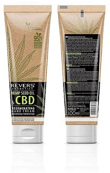 Крем для рук з маслом конопель - Revers Regenerating Hand Cream 100ml (1018079-21873883)