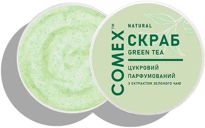 Скраб для тела сахарный парфюмированный "Зеленый чай" натуральный - Comex Ayurvedic Natural 250ml (1300724-3261032)