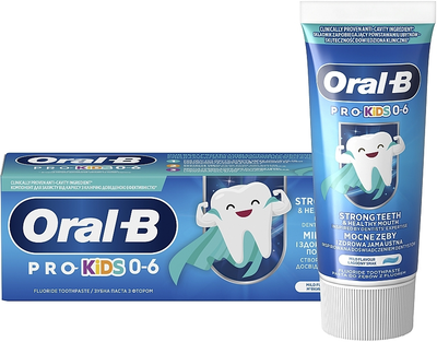 Зубна паста для дітей віком до 6 років - Oral-B Pro Kids 0-6 Srtong Teeth Fluoride Toothpaste 50ml (1377535-22534195)