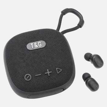 Колонка-Bluetooth з навушниками TG813 Black